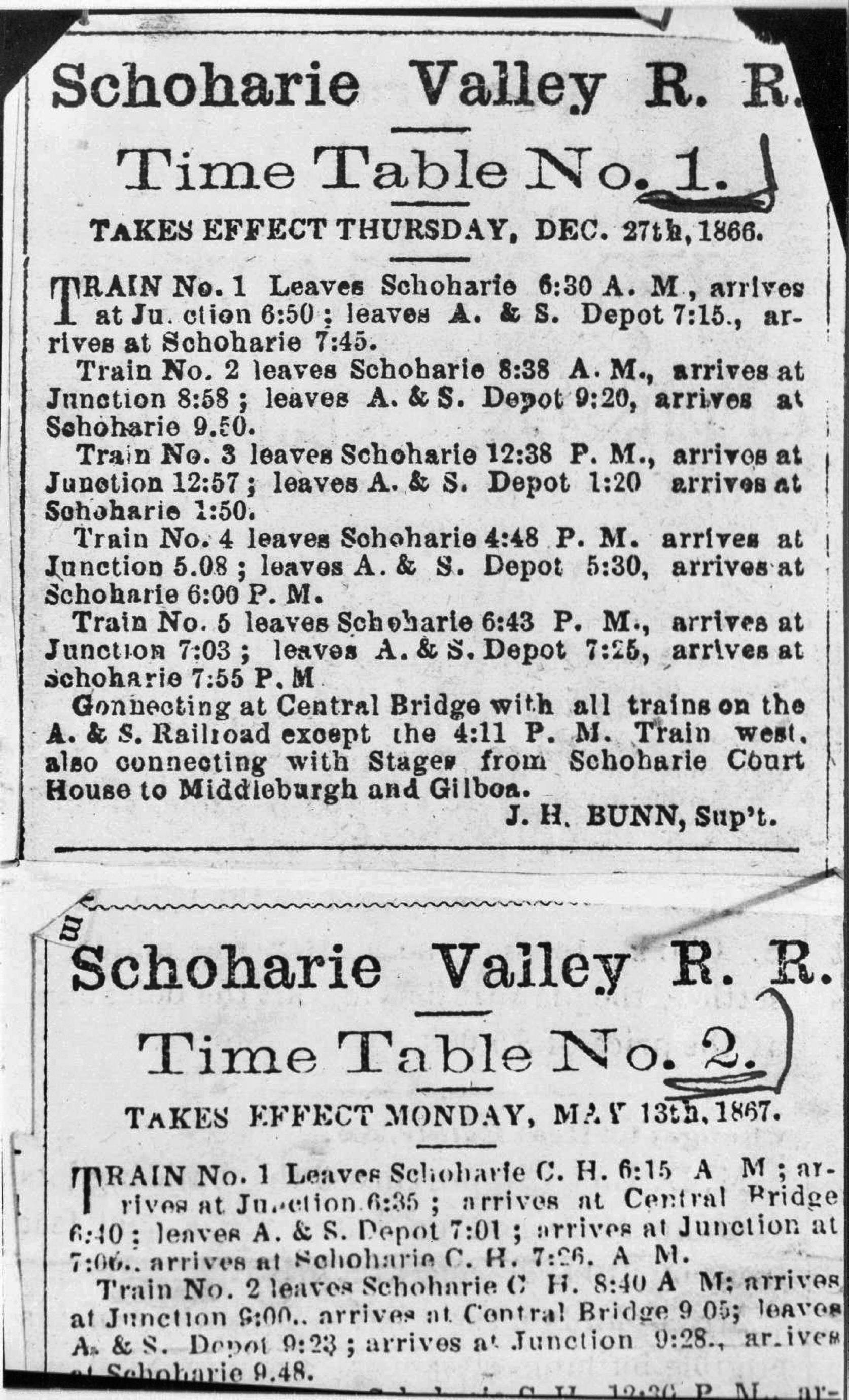 Schoharie Valley Railroads